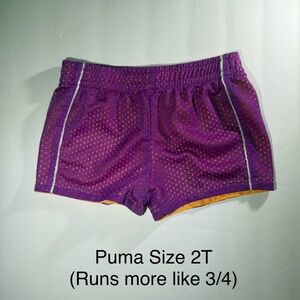 Puma Vibrant Purple Toddler Shorts
